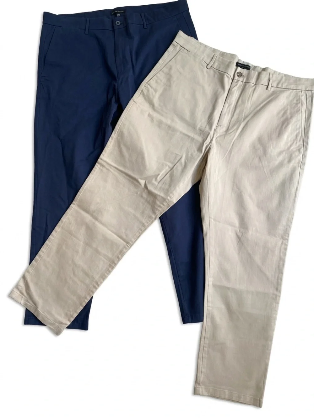 Bundle 2 Banana Republic Stretch Chino Pants Men's 40x30 Blue Khaki